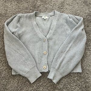 Aerie Button Up Cardigan Sweater 100% Cotton